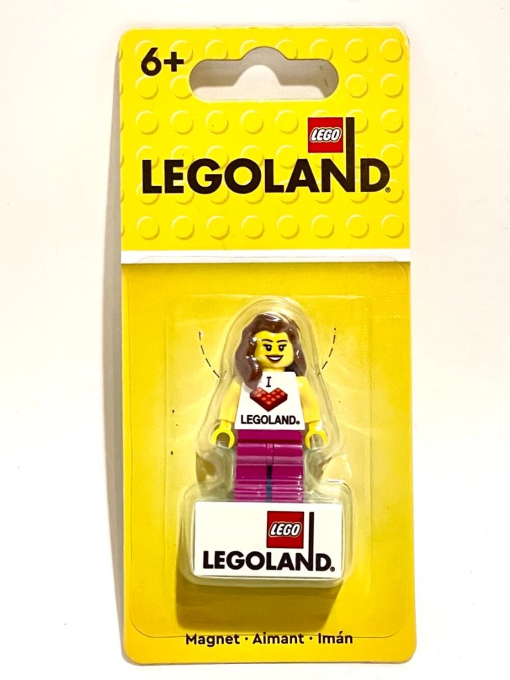 Lego 851331 Minifigure I love Legoland Girl Magnet New Sealed
